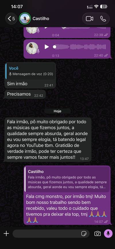 Depoimento cliente 1
